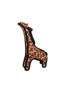 Tuffy Jr Zoo Giraffe Durable Dog Toy Brown 1ea/11 in