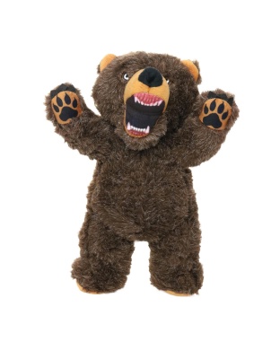 Mighty Angry Animals Bear Durable Dog Toy Brown 1ea/12.8 in