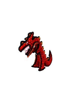 Tuffy Dinosaur Destructosaurus Durable Dog Toy Red 1ea/16 in, Junior