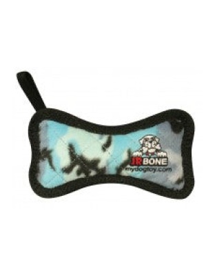 Tuffy Jr Bone Durable Dog Toy Blue Camo 1ea/6.2 in