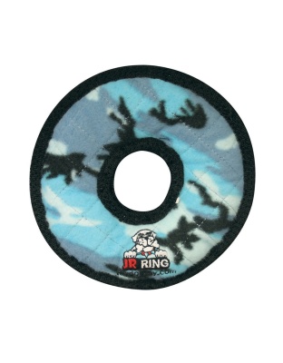 Tuffy Jr Ring Durable Dog Toy Blue Camo 1ea/7 in