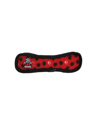 Tuffy Ultimate Bone Durable Dog Toy Red Paw 1ea/13 in