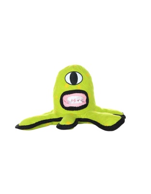 Tuffy Alien Durable Dog Toy Green 1ea/12 in