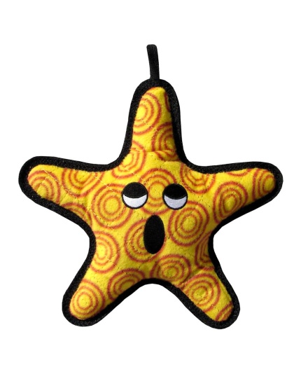 Tuffy Ocean Creature Starfish Durable Dog Toy Orange 1ea/10 in