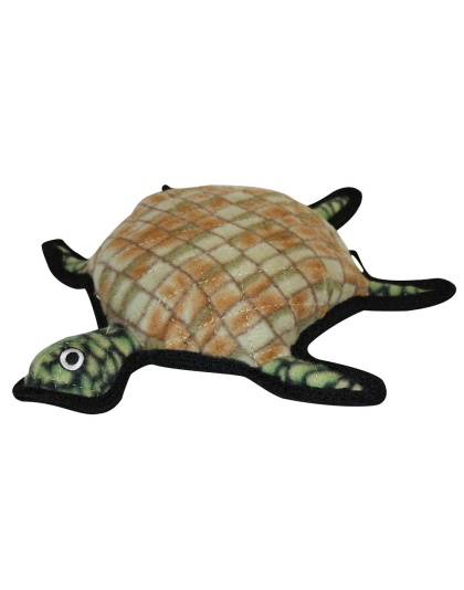 Tuffy Ocean Creature Turtle Durable Dog Toy Green 1ea/13 in