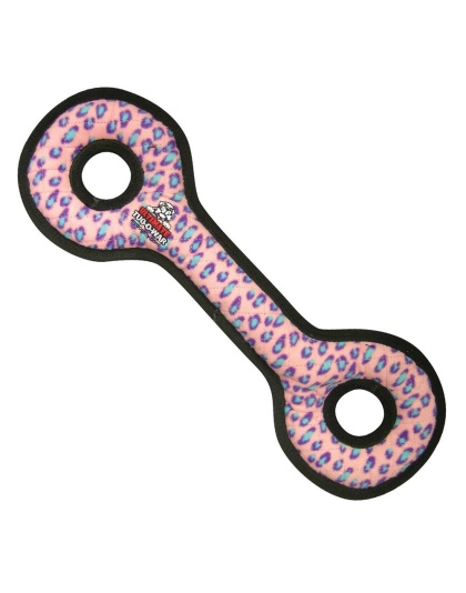 Tuffy Ultimate Tug-O-War Durable Dog Toy Pink Leopard 1ea/22 in
