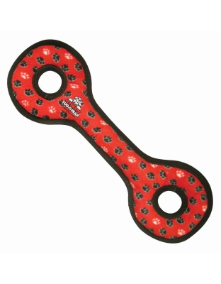 Tuffy Ultimate Tug-O-War Durable Dog Toy Red Paw 1ea/22 in