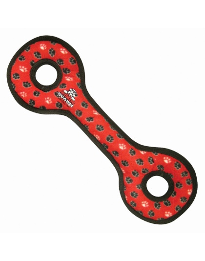 Tuffy Ultimate Tug-O-War Durable Dog Toy Red Paw 1ea/22 in