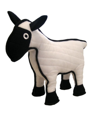 Tuffy Barnyard Sheep Durable Dog Toy White 1ea/18.25 in