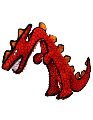 Tuffy Dinosaur Destructosaurus Durable Dog Toy Red 1ea/28 in, Regular
