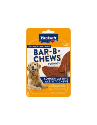 Vitakraft Bar-B-Chews Fillets Dog Treats 1ea/3.17 oz, 2 pk