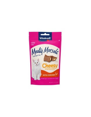 Vitakraft Meaty Morsels Cheesy Stuffed Bites Cat Treats Cheesy w/Chicken 1ea/1.4 oz