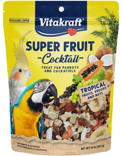 Vitakraft Super Fruit Cocktail Treat for Parrots & Cockatiels 1ea/20 oz