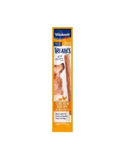Vitakraft Treaties Dog Treats Smoked Chicken w/Pumpkin 25ea/0.42 oz, 1 Pc