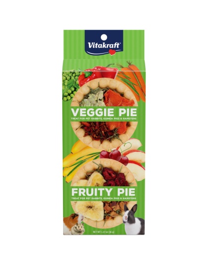 Vitakraft Veggie Pie & Fruity Pie Small Animal Treat 1ea/1.27 oz