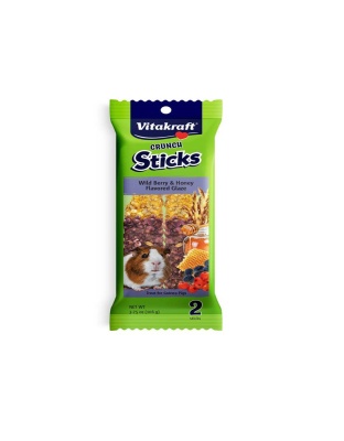 Vitakraft Crunch Sticks Guinea Pig Treats Wild Berry & Honey 1ea/3.75 oz, 2 ct
