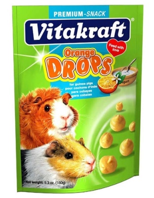 Vitakraft Drops w/Orange Treat for Guinea Pigs 1ea/5.3 oz
