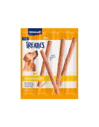 Vitakraft Treaties Dog Treats Smoked Chicken 14ea/1.69 oz, 4 Pc