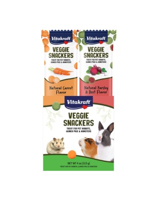 Vitakraft Veggie Snackers Carrot  Parsley Beet Small Animal Treat 1ea/4 oz