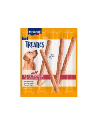 Vitakraft Treaties Dog Treats Smoked Chicken w/Sweet Potatoes 14ea/1.69 oz, 4 Pc