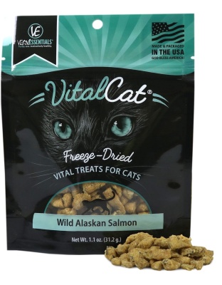 Vital Essential Cat Freeze Dried Treat Alaskan Salmon 1.1oz.