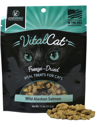 Vital Essential Cat Freeze Dried Treat Alaskan Salmon 1.1oz.