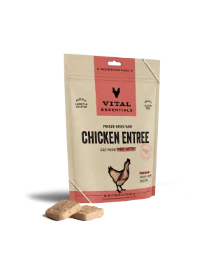 Vital Essentials Cat Freeze Dried Mini Patties Chicken 3.75oz.