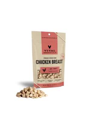 Vital Essentials Dog Freeze-Dried Treat Chicken Breast 2.1oz.