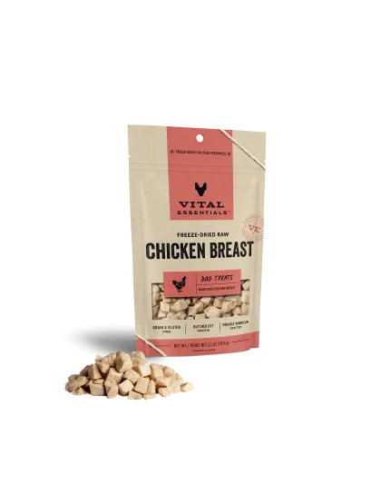 Vital Essentials Dog Freeze-Dried Treat Chicken Breast 2.1oz.
