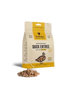 Vital Essentials Dog Freeze-Dried Mini Nibs Duck 5.5oz.