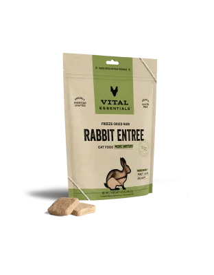 Vital Essentials Cat Freeze Dried Mini Patties Rabbit 3.75oz.