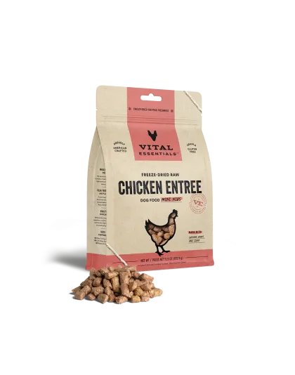 Vital Essentials Dog Freeze-Dried Mini Nibs Chicken 5.5oz.