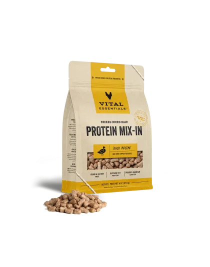 Vital Essentials Dog Freeze Dried Topper Duck 6oz.