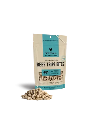 Vital Essentials Dog Freeze-Dried Treat Beef Tripe 2.3oz.