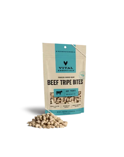 Vital Essentials Dog Freeze-Dried Treat Beef Tripe 2.3oz.