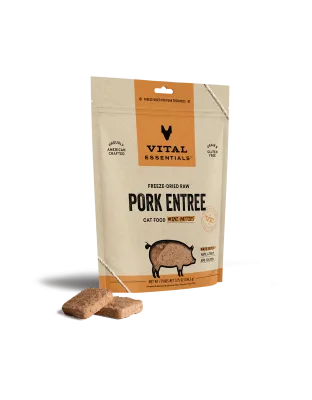 Vital Essentials Cat Freeze Dried Mini Patties Pork 3.75oz.