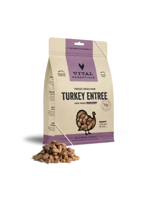 Vital Essentials Dog Freeze-Dried Mini Nibs Turkey 14oz.