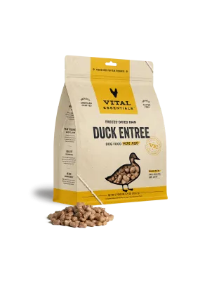 Vital Essentials Dog Freeze-Dried Mini Nibs Duck 25oz.