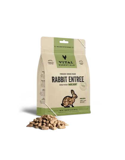Vital Essentials Dog Freeze-Dried Mini Nibs Rabbit 5.5oz.