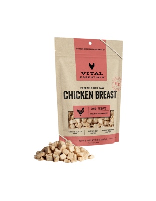 Vital Essentials Dog Freeze Dried Treat Chicken Breast 3.75oz.