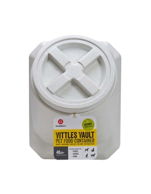 Vittles Vault Outback Stackable Pet Food Container White 1ea/40 lb