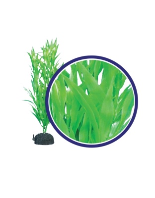 Weco Products Freshwater Series Bamboo Leaf Aquarium Plant Green, 1ea/9 in