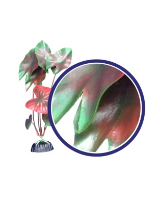 Weco Products Freshwater Series Tiger Lotus Aquarium Plant Red, 1ea/9 in