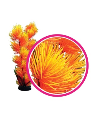 Weco Products Dream Series Pom Pom Aquarium Plant Orange, 1ea/6 in