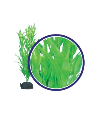 Weco Products Freshwater Series Bamboo Leaf Aquarium Plant Green, 1ea/6 in
