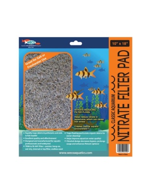 Weco Products Classic Aquarium Nitrate Filter Pad Grey, 1ea/10 In X 18 in