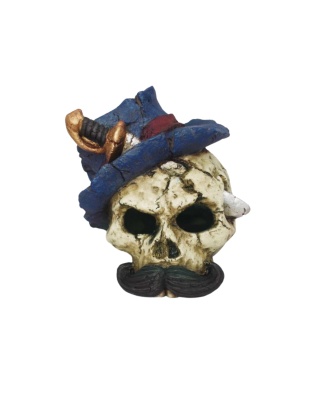 Weco Products Wecorama Catacombs Battle Skull Aquarium Ornament Multi-Color, 1ea