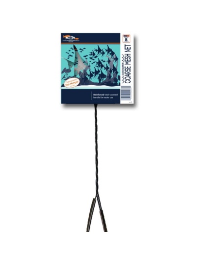 Weco Products Classic Coarse Mesh Net Extra Long Handle, Black, 1ea/8 in