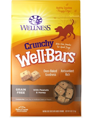 Wellbar Crunchy Pnut Honey 45oz. Dog Snack