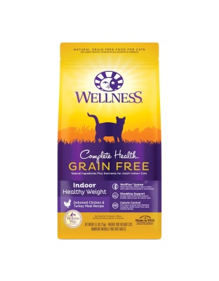 Wellness Cat Complete Health Indoor Healthy Weigt 5.5Lb Grain-free Chicken Turkey